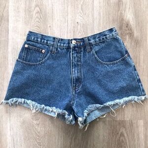 Carolina Blues Denim Cut Off Jean Shorts Vintage